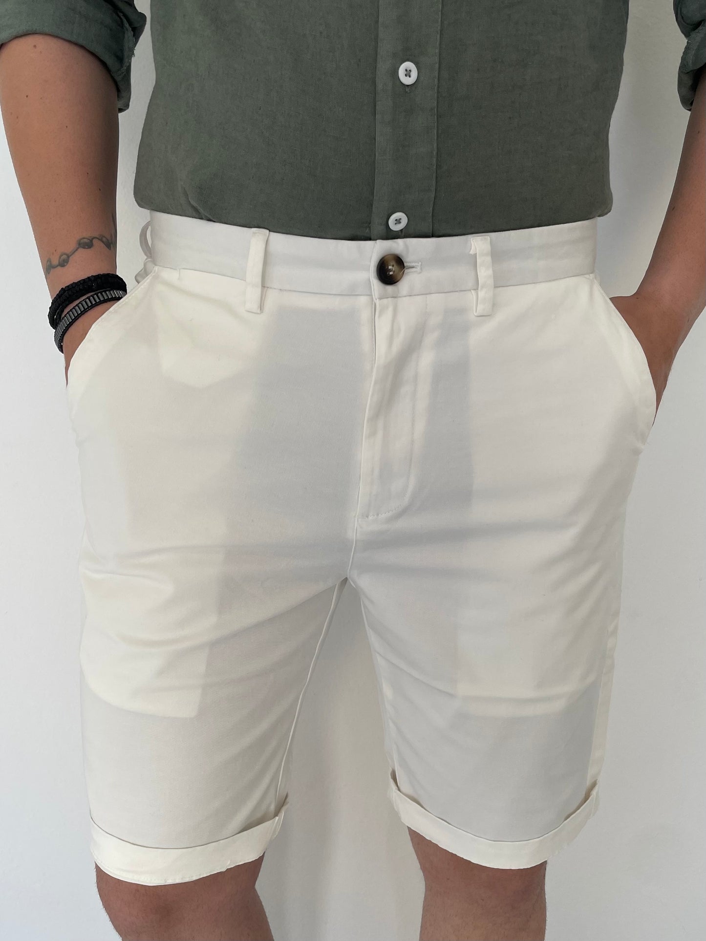 Βερμούδα υφασμάτινη ζαχαρί