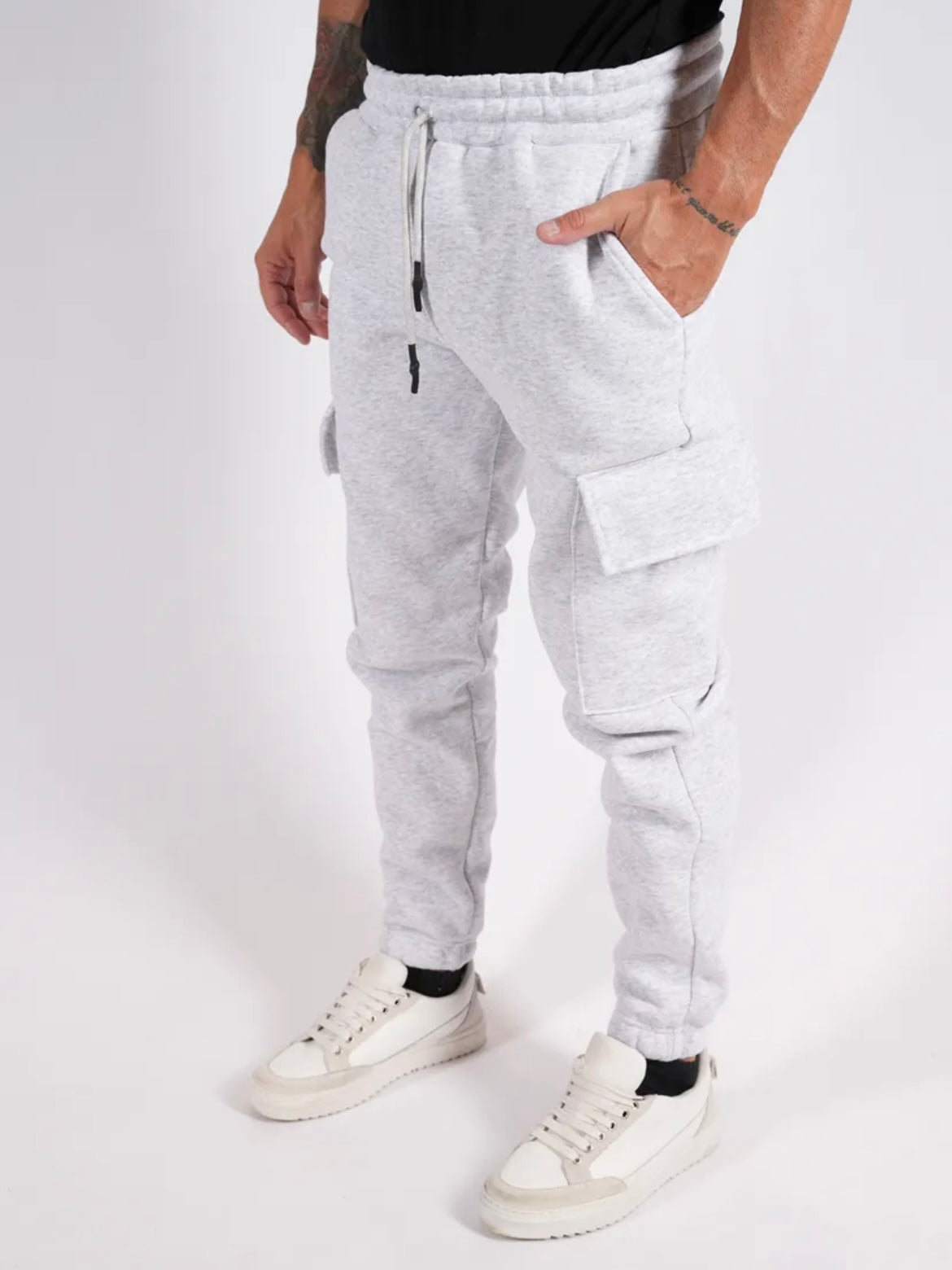 Φόρμα με πλαϊνές τσέπες εκρού