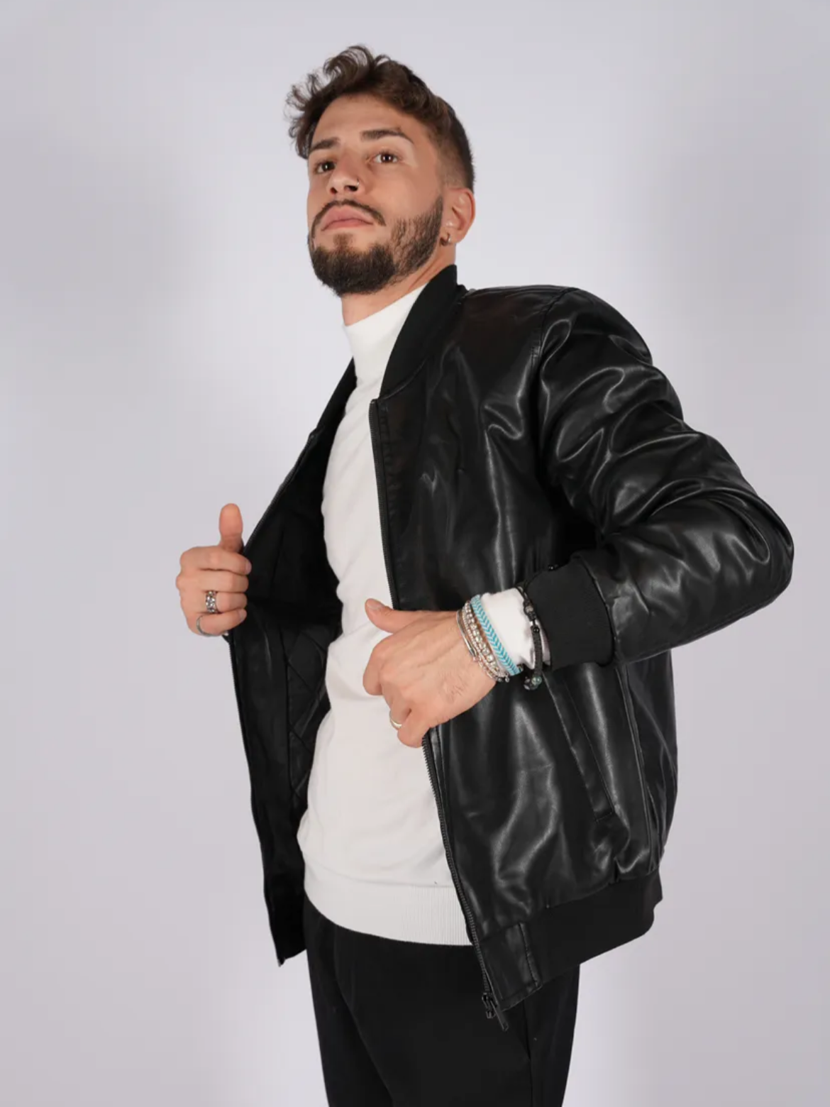 Μπουφάν BOMBER μαύρο