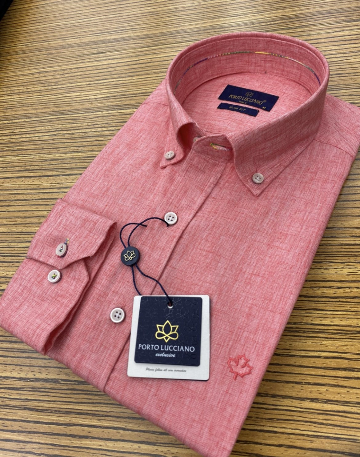 Πουκάμισο PORTO LUCCIANO πορτοκαλί