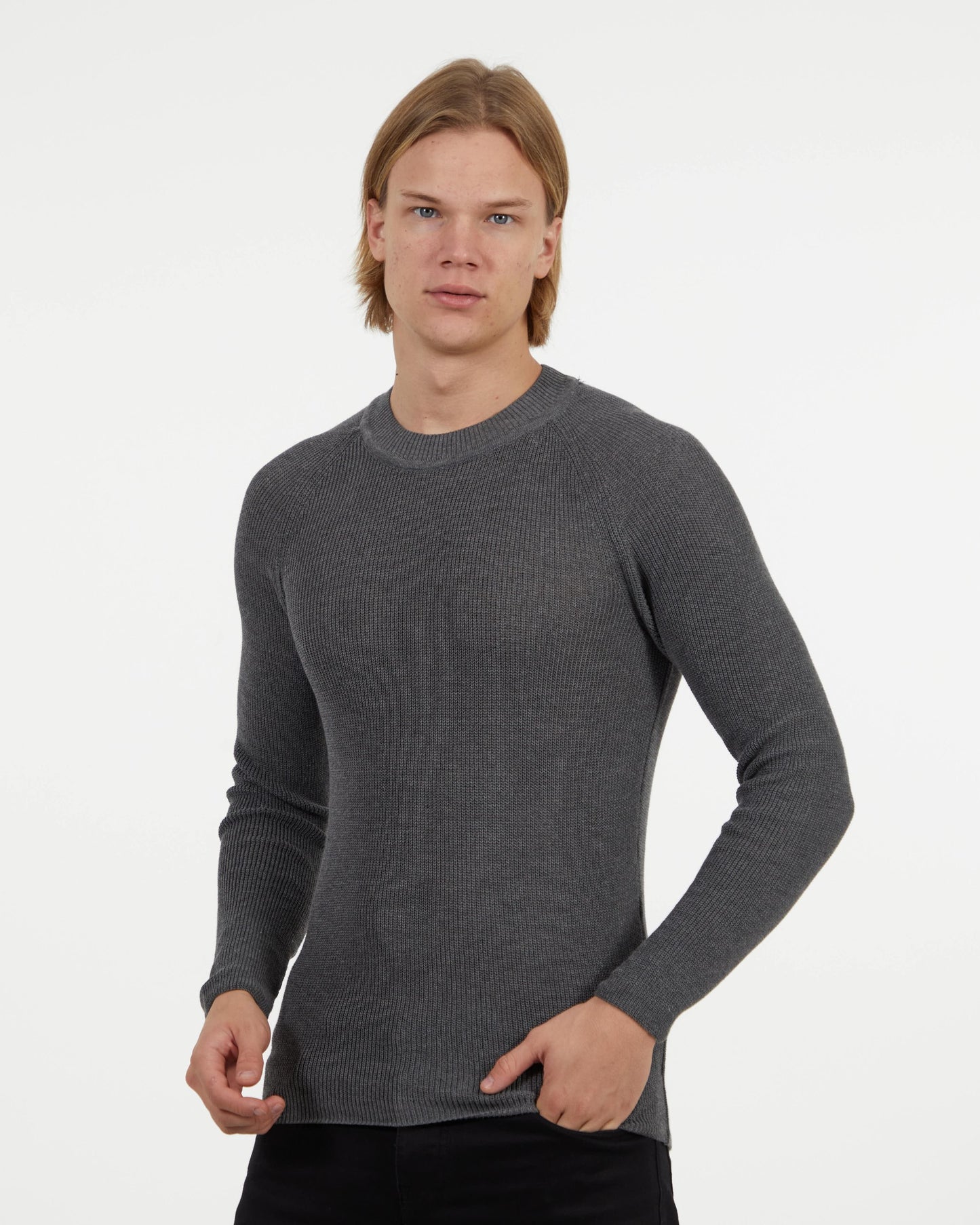 Μπλούζα πλεκτή γκρι