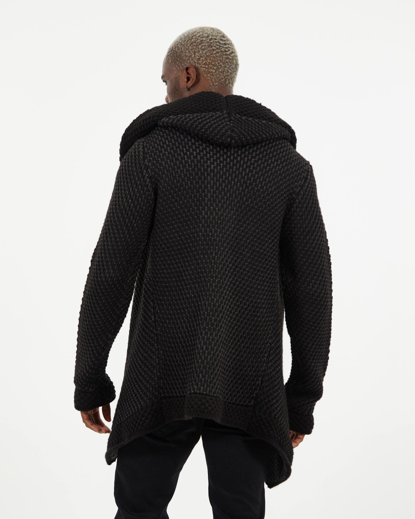 Πλεκτή μακριά ζακέτα