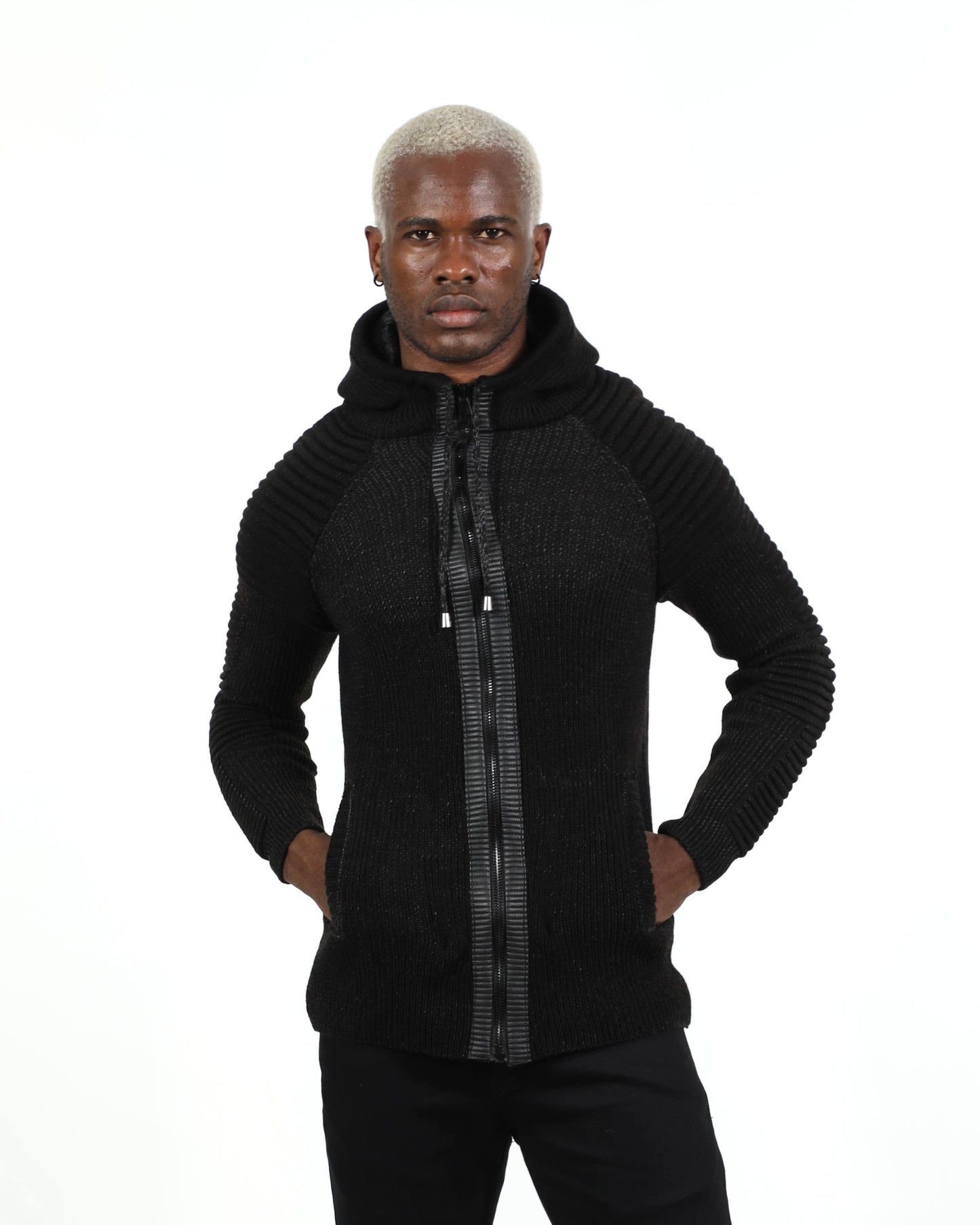 Ζακέτα πλεκτή μαύρη