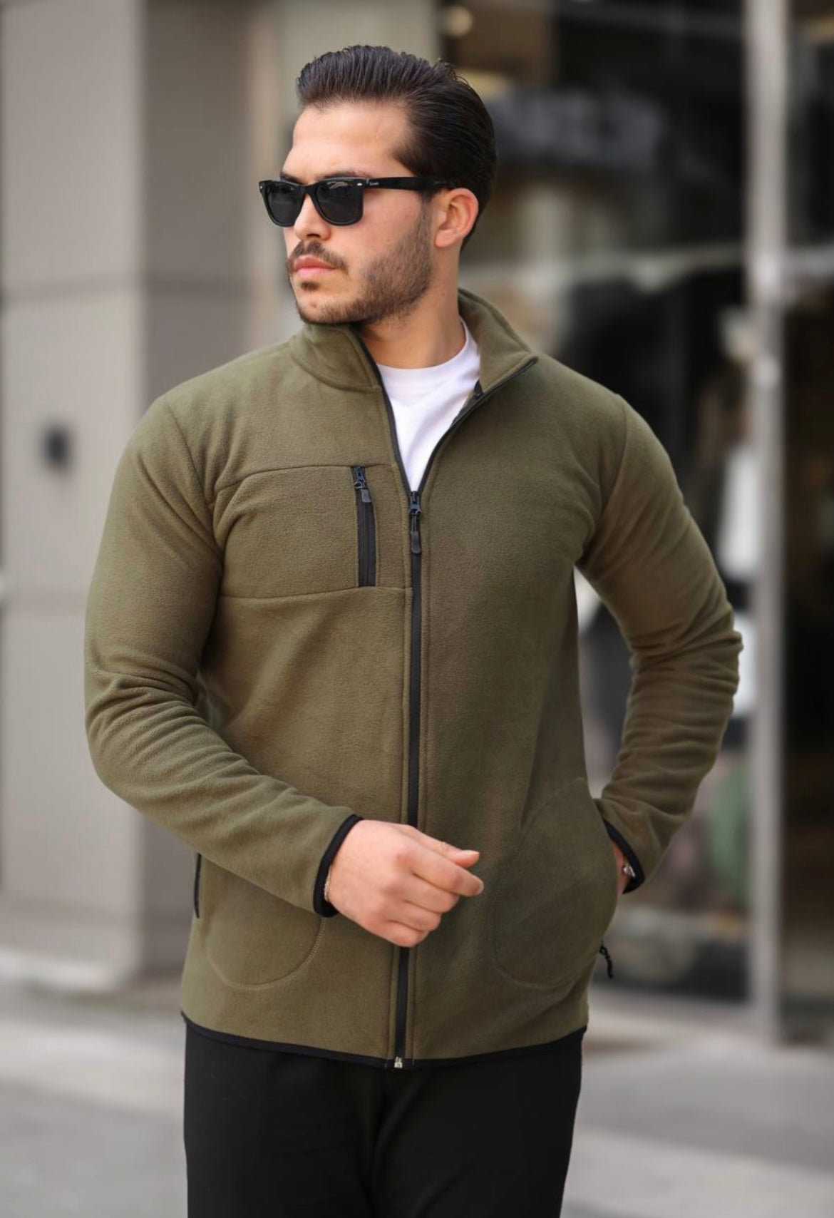 Ζακέτα TMB χακί