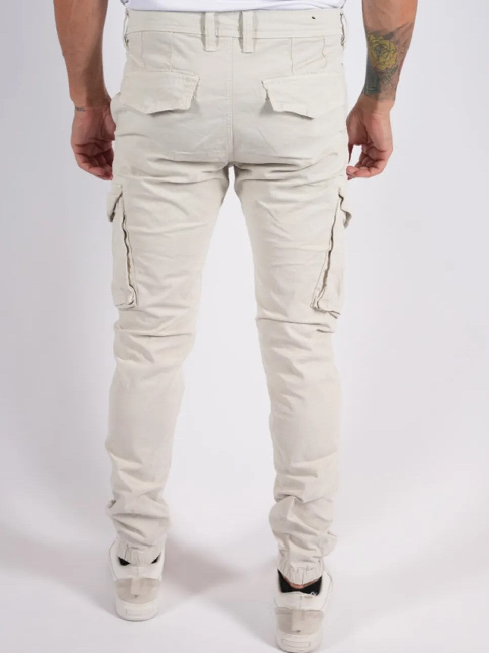 Παντελόνι cargo εκρού