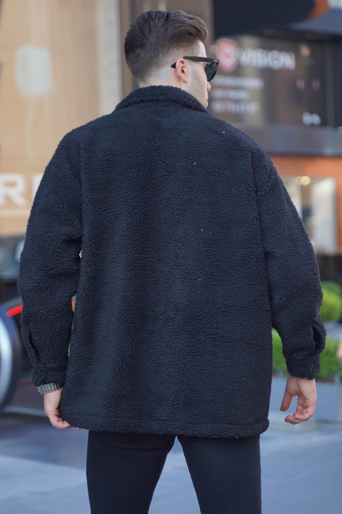 Ζακέτα MADMEXT Fleece μαύρη