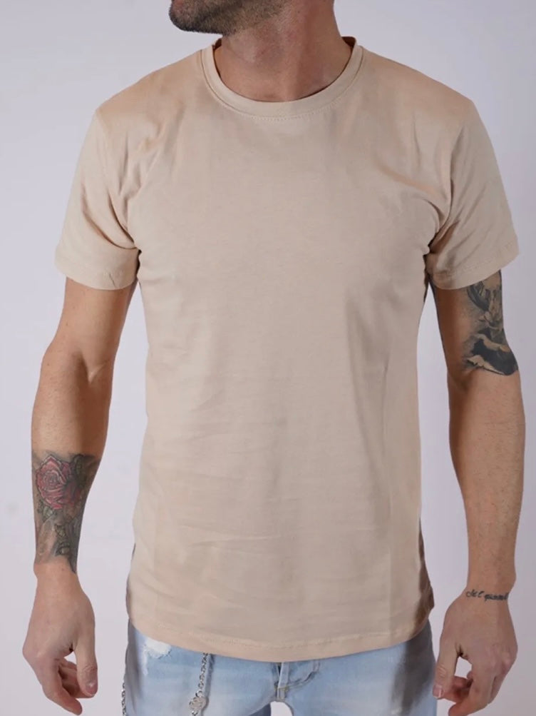 Μπλούζα κοντομάνικη μπεζ