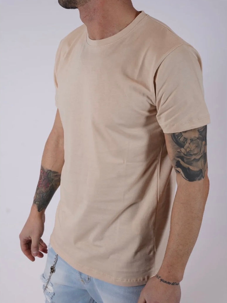 Μπλούζα κοντομάνικη μπεζ