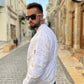 Μπουφάν FLY BOMBER άσπρο