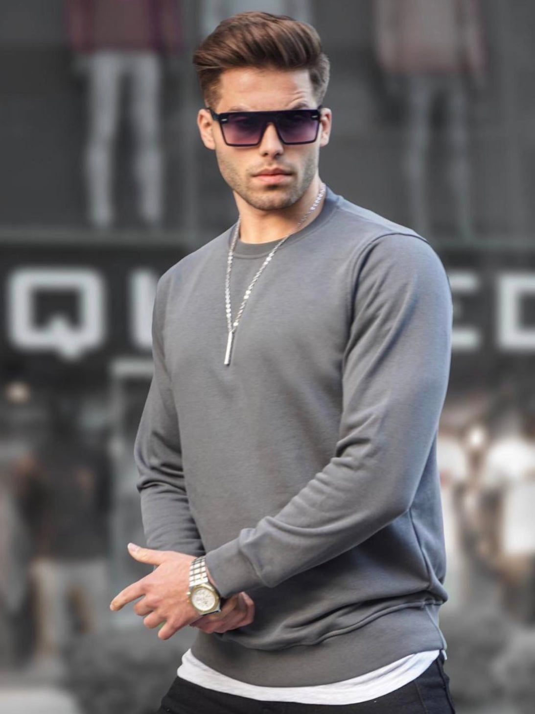 Μπλούζα MADMEXT ανθρακί