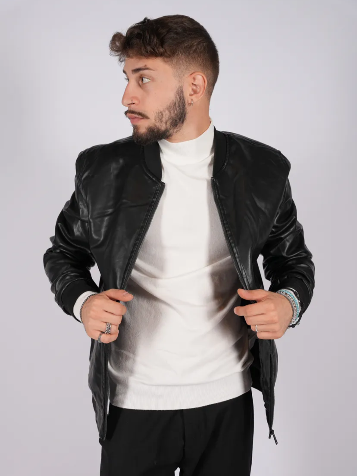 Μπουφάν BOMBER μαύρο