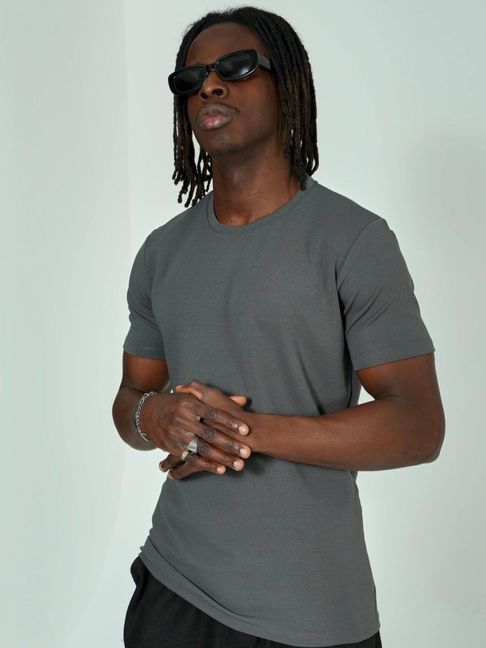 Μπλούζα κοντομάνικη ανθρακί