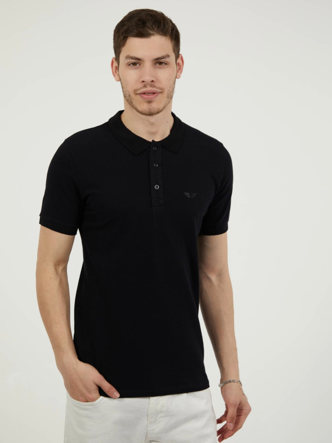 Μπλούζα κοντομάνικη Polo μαύρη