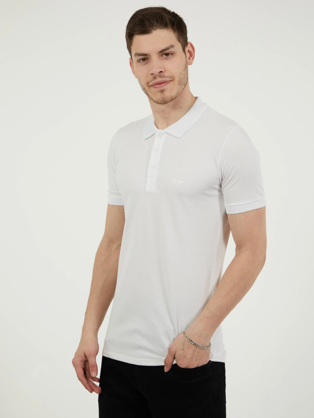 Μπλούζα κοντομάνικη Polo λευκή