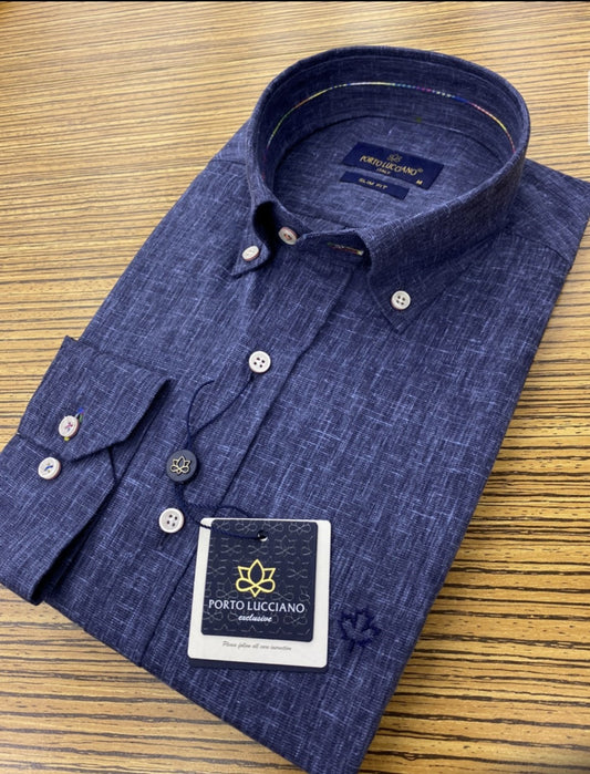 Πουκάμισο PORTO LUCCIANO μπλε