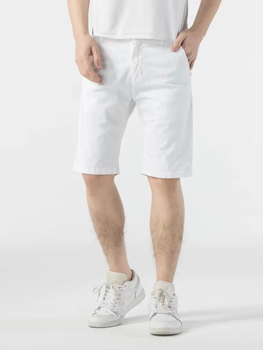 Βερμούδα υφασμάτινη άσπρη
