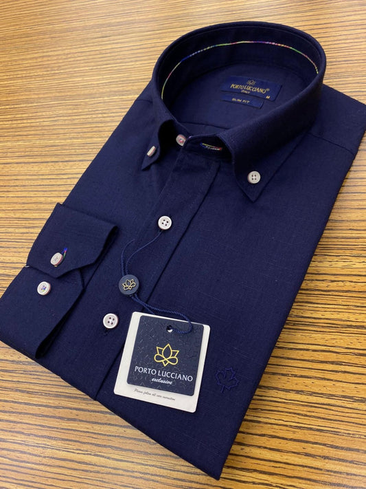 Πουκάμισο PORTO LUCCIANO σκούρο μπλε
