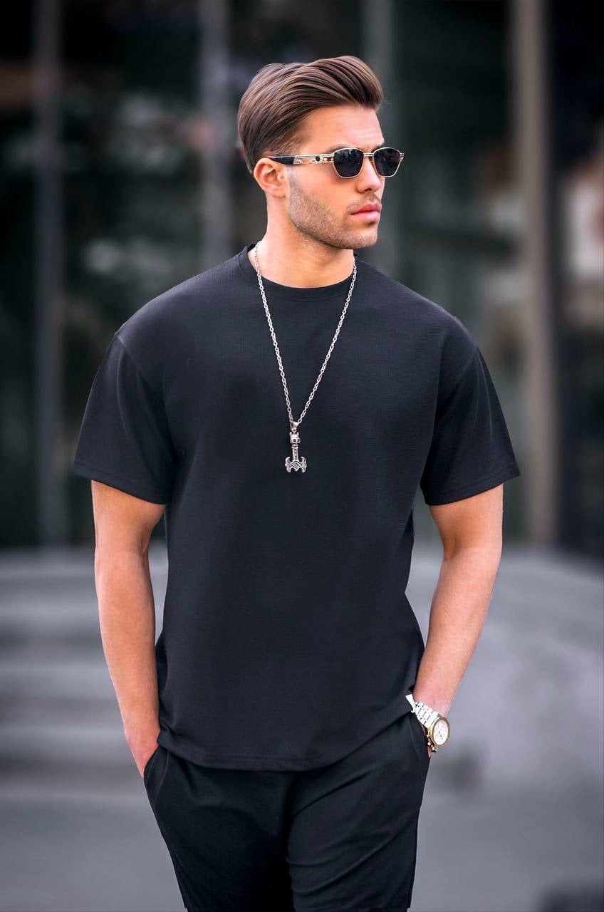 Μπλούζα κοντομάνικη MADMEXT μαύρη