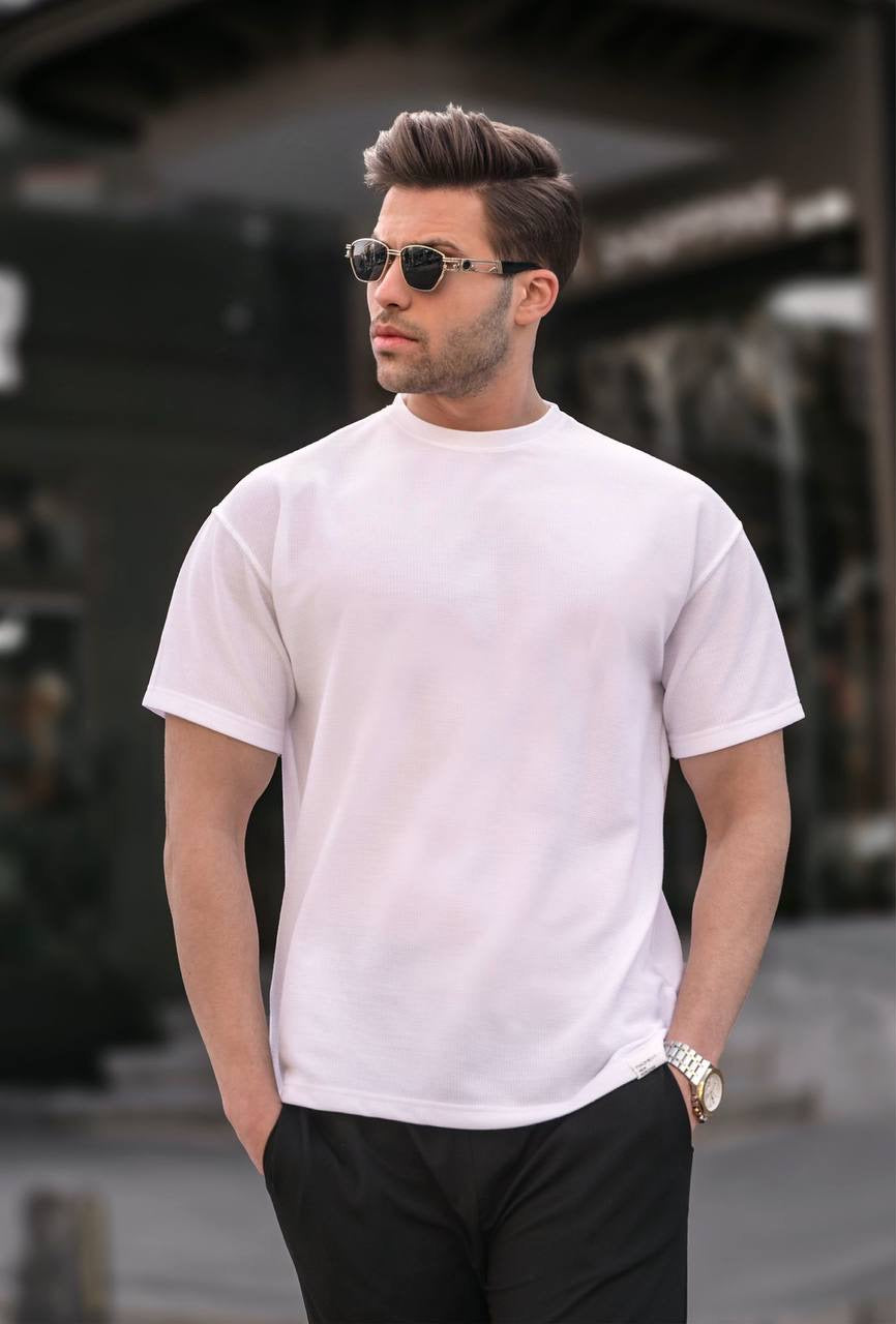 Μπλούζα κοντομάνικη MADMEXT άσπρη