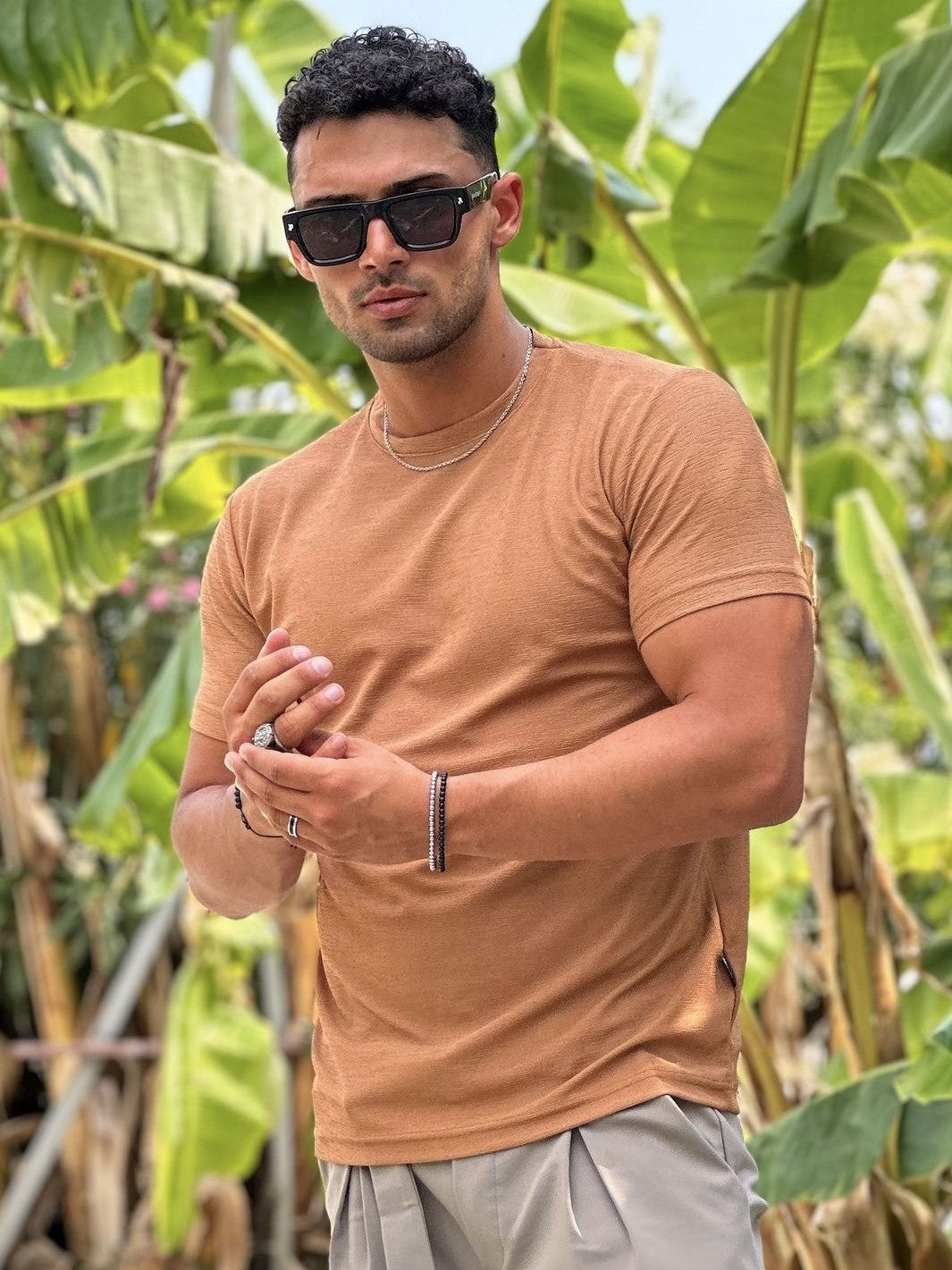 Μπλούζα κοντομάνικη MADMEXT ταμπά