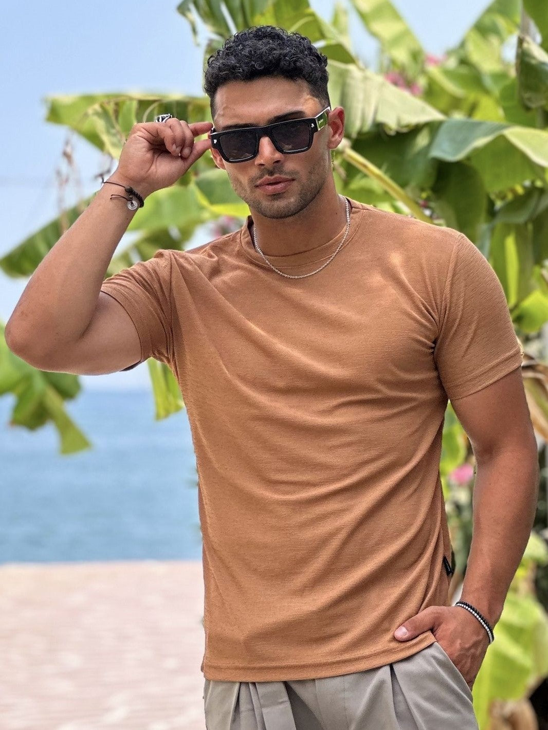 Μπλούζα κοντομάνικη MADMEXT ταμπά