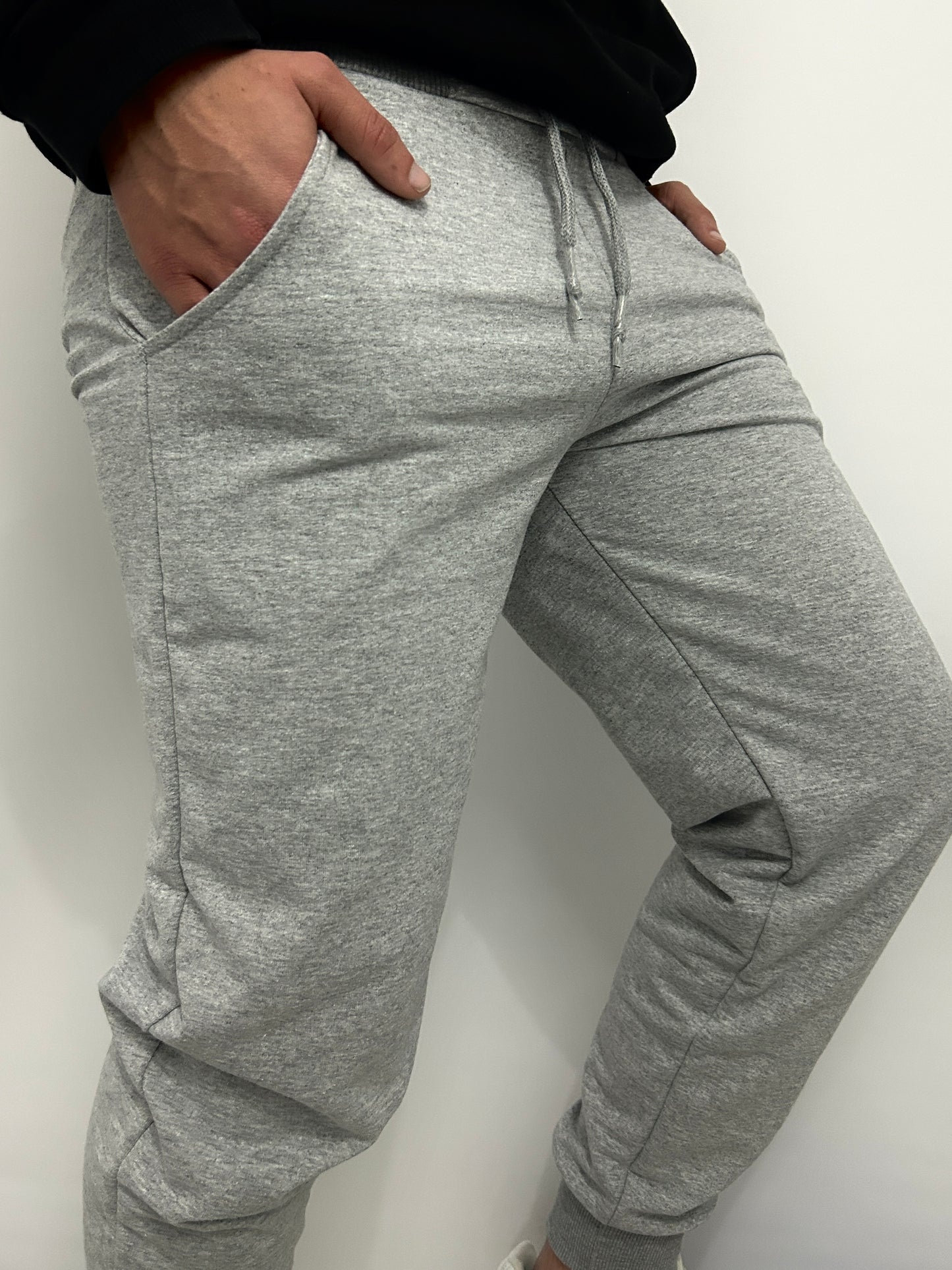 Φόρμα με λάστιχο γκρι